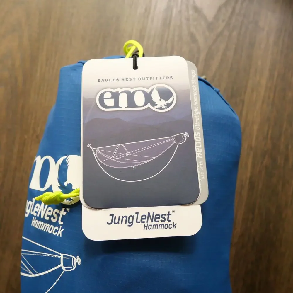 NEW ENO Eagles Nest Outfitters JungleNest Hammock + Bug Net Pacific Blue